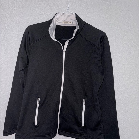 Sag Harbor Sweaters - Sag Harbor Black Jacket with White Trim